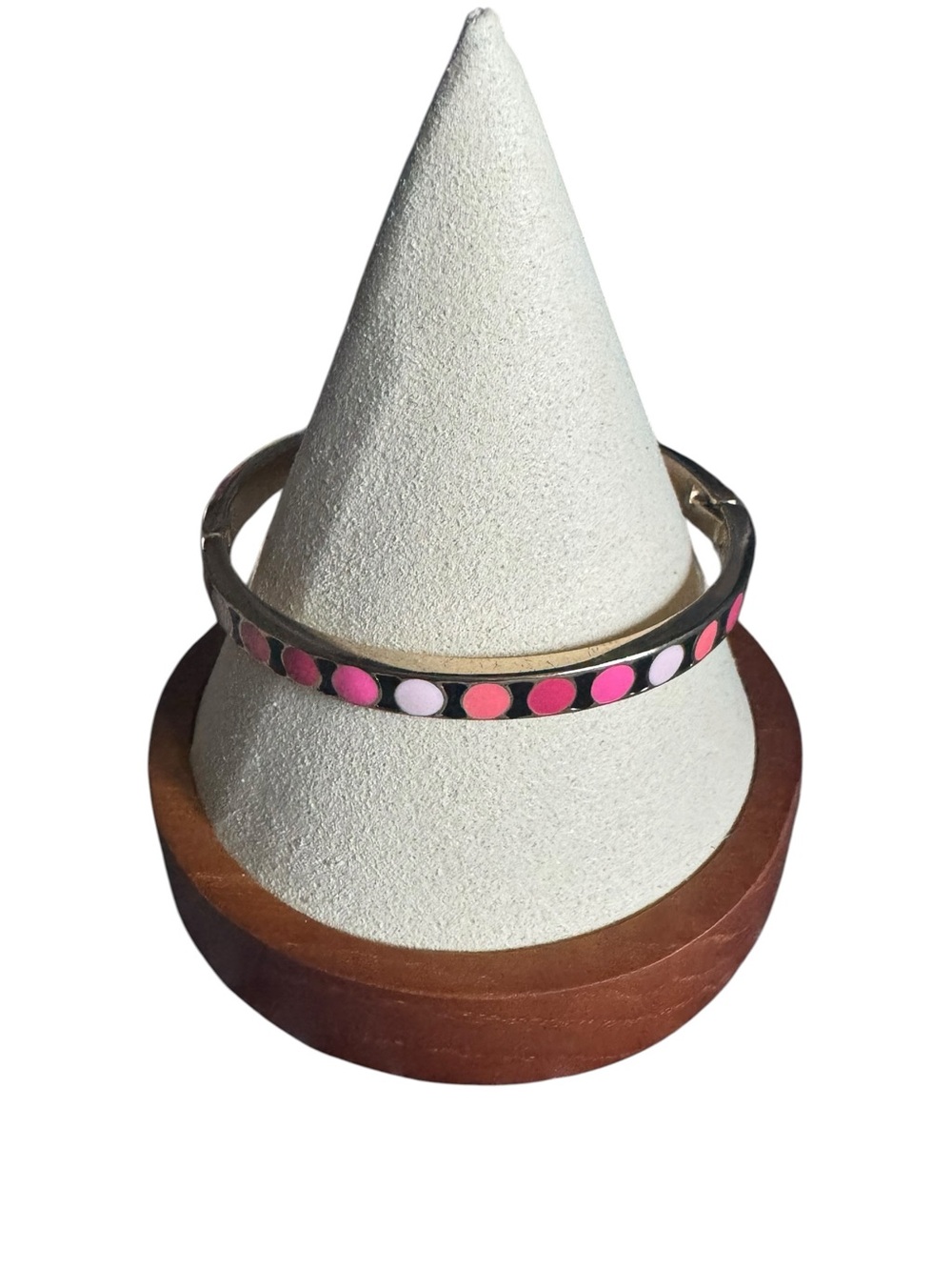 Vera Bradley Gold-Tone Bangle with Pink and Coral Dot Accents
